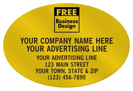 Oval 3 x 2 Paper Label