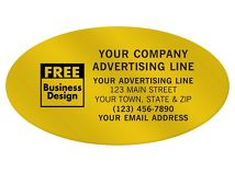Oval 3 3/4 x 2 Paper Label