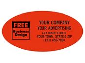 Oval 2 x 1 Paper Label