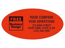 Oval 2 x 1 Paper Label