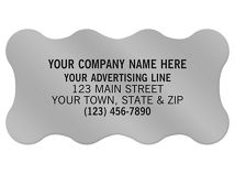 Scallop Paper Label 2 x 1