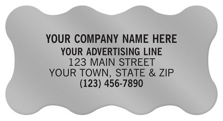 Scallop Paper Label 2 x 1