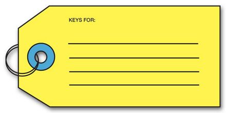 Key Tag w/Key Ring