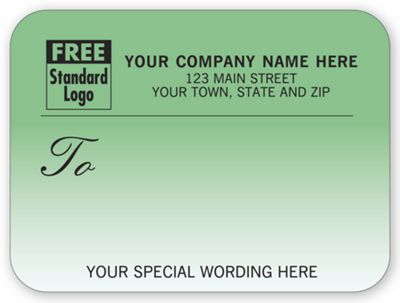 Mailing Labels, Roll, Teal Gradient R1701
