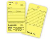 Claim Check Repair Tag