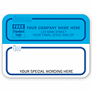 Mailing Labels, Rolls, Blue and White w/ Blue Borders R71