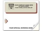 Laser Burg Gray Mail  Label 4 x 3 1/3