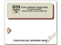 Laser Burg Gray Mail  Label 4 x 3 1/3