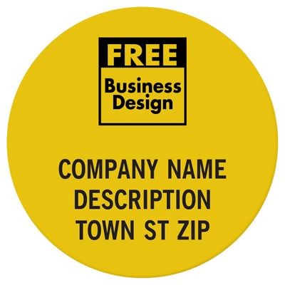 Circle 1 Polyester Label
