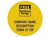 Circle 1 Polyester Label