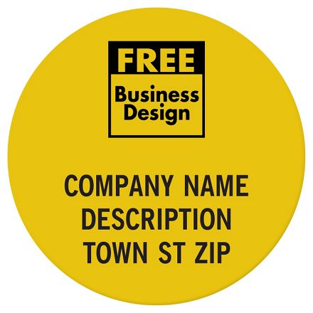 Circle 1 Polyester Label