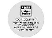 Circle 2 Polyester Label