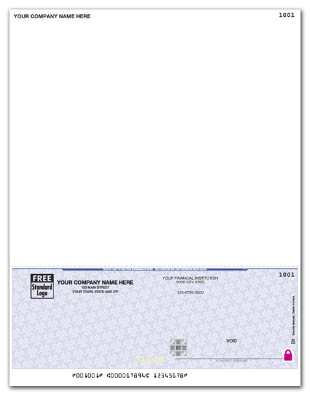 High Security Laser Top  P/R Check 7.5 Voucher