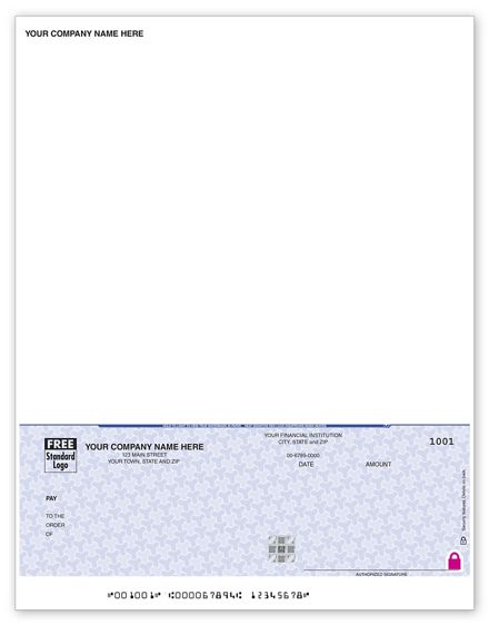 High Security Laser Btm A/P Check 7.5 Voucher