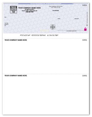 High Security Laser Top Check - 22 Security Features SDLT128
