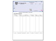High Security Laser Top  P/R Check 7.5 Voucher
