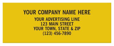 Rectangle 2 x 3/4 Polyester Label SR002