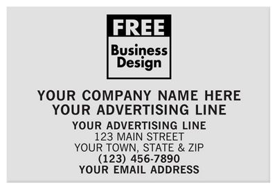 Rectangle 3 x 2 Polyester Label SR006