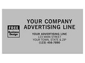 Rect-5 x 2 3/4 Poly Label