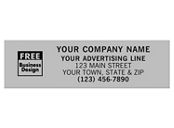 Rectangle 3 x 7/8 Poly Label