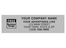 Rectangle 3 x 7/8 Poly Label