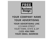 Square 2 x 2 Poly Label
