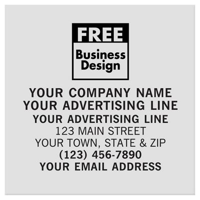 Square 3 x 3 Polyester Label