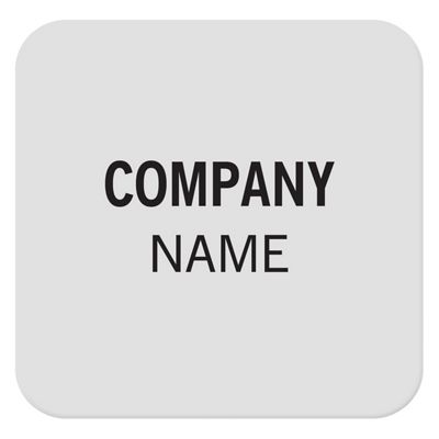 Square Corner 1/2 x 1/2 Poly Label SS001