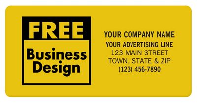 Square Corner 2 x 1 Poly Label SS011