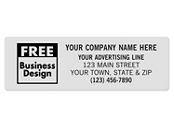 SQ Corner 3 x 1 Poly Label