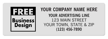 SQ Corner 3 x 1 Poly Label