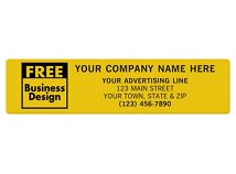 SQ Corner 4 x 1 Poly Label