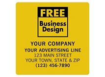 SQ Corner 2 x 2 Poly Label