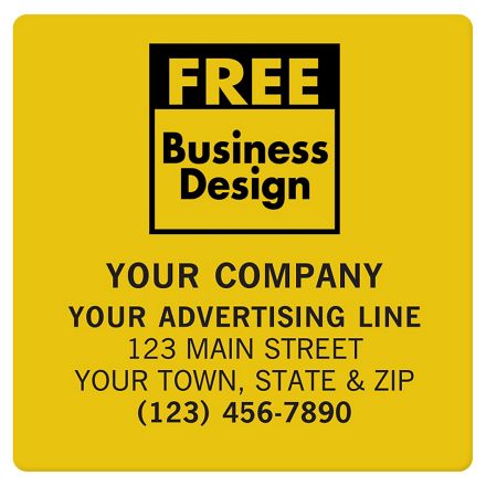 SQ Corner 2 x 2 Poly Label