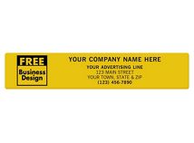 SQ Corner 5 x 1 Poly Label