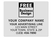 SQ Corner 2 1/2x2 Poly Label