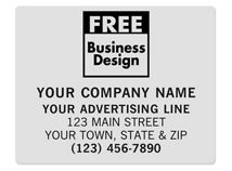SQ Corner 2 1/2x2 Poly Label