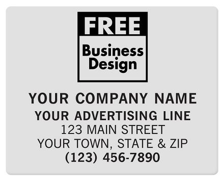 SQ Corner 2 1/2x2 Poly Label