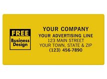SQ Corner 4 x 2 Poly Label