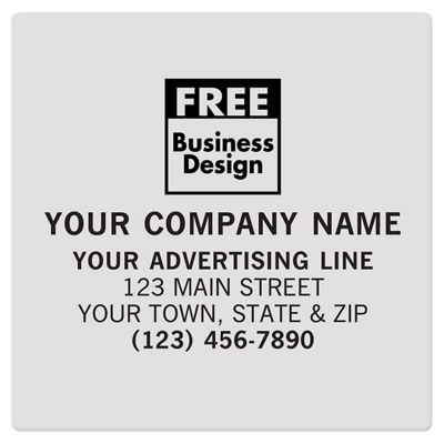 Square Corner 3 x 3 Poly Label SS037