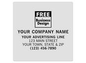 SQ Corner 3 x 3 Poly Label