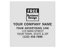 SQ Corner 3 x 3 Poly Label