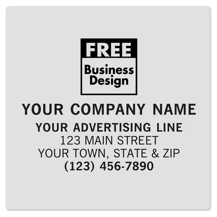 SQ Corner 3 x 3 Poly Label