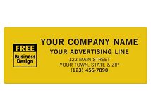 SQ Corner 5 x 2 Poly Label