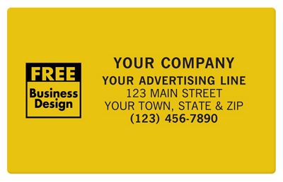 Square Corner  4 x 2 1/2 Poly Label SS039