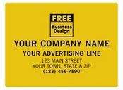 SQ Corner 4 x 3 Poly Label