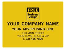 SQ Corner 4 x 3 Poly Label