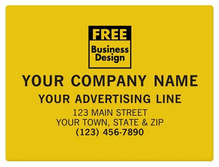 SQ Corner 4 x 3 Poly Label