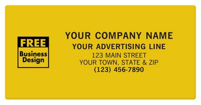 Square Corner  5 x 2 1/2 Poly Label SS043