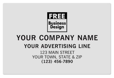 Square Corner  4 1/2 x 3 Poly Label SS045